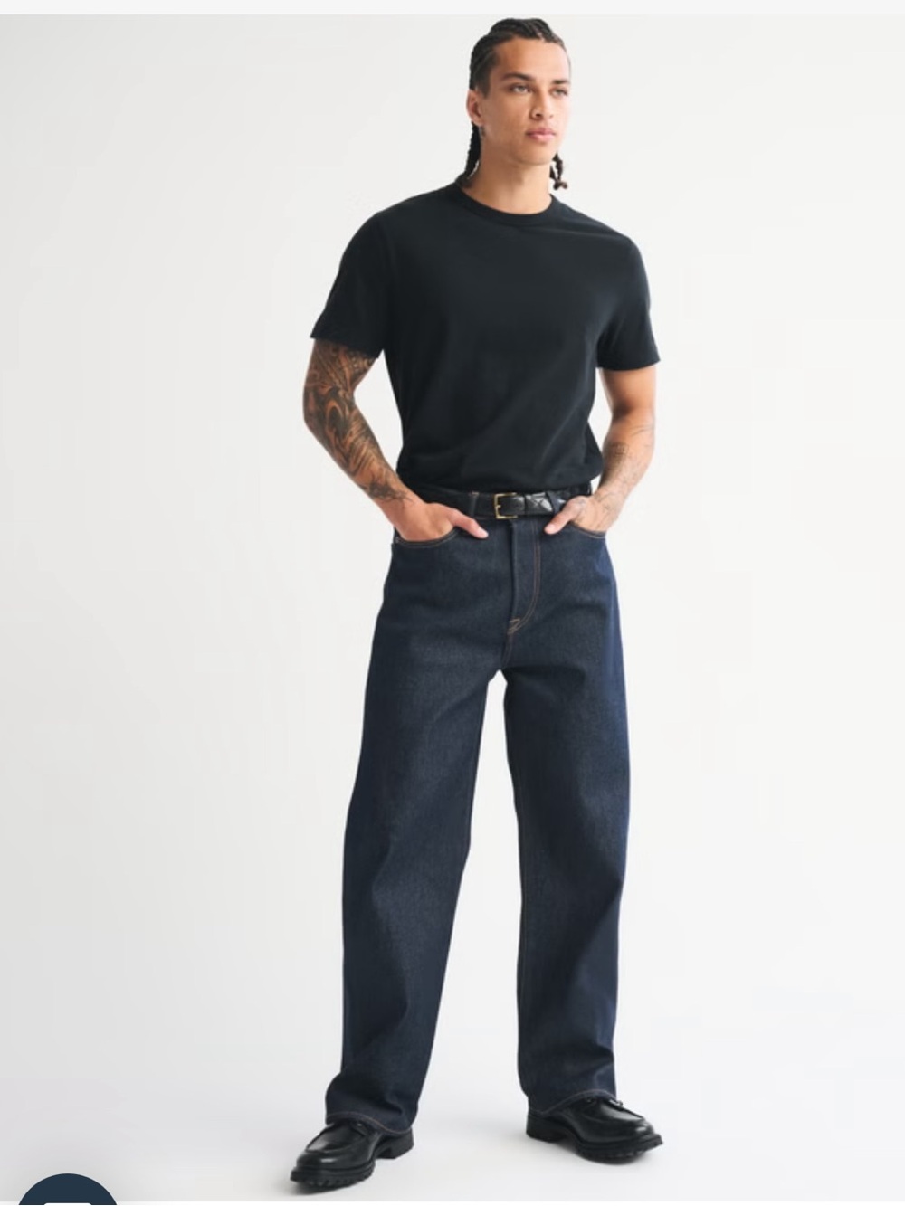 Abercrombie & Fitch Mens Black Soft Essential Tee - Picture 3 of 12